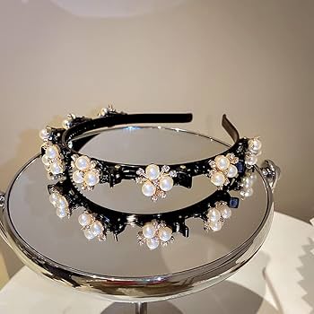Elegant Pearl Rhinestone Hairband