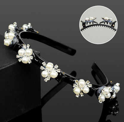 Elegant Pearl Rhinestone Hairband