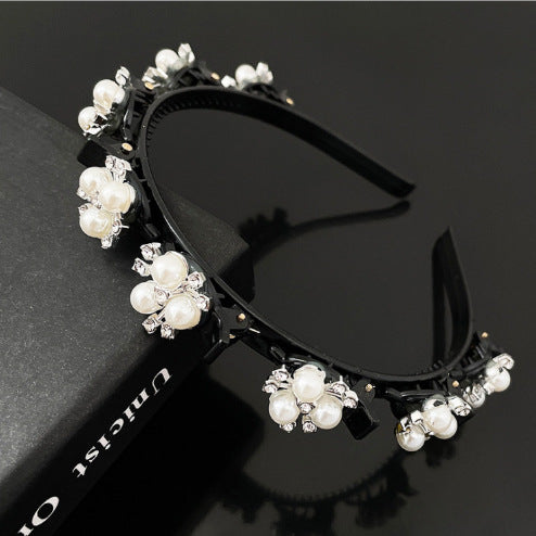 Elegant Pearl Rhinestone Hairband