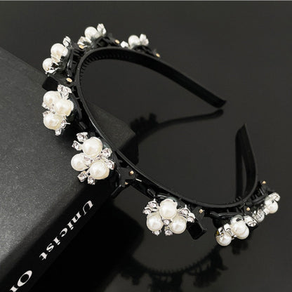 Elegant Pearl Rhinestone Hairband