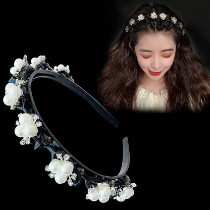 Elegant Pearl Rhinestone Hairband
