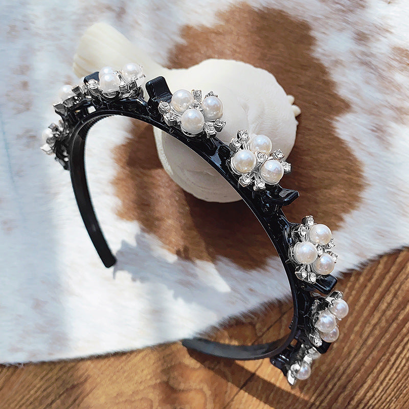 Elegant Pearl Rhinestone Hairband