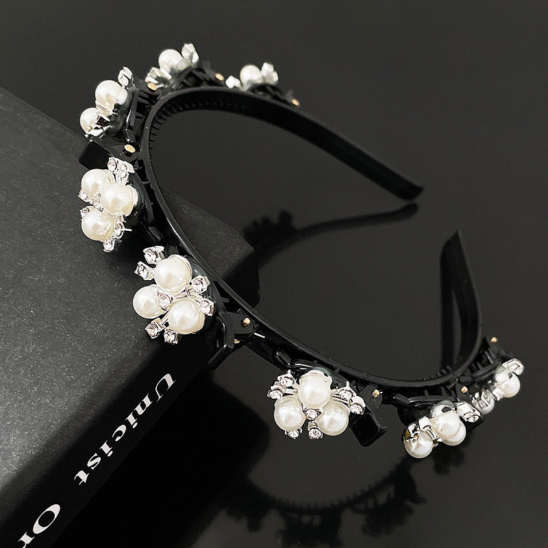 Elegant Pearl Rhinestone Hairband