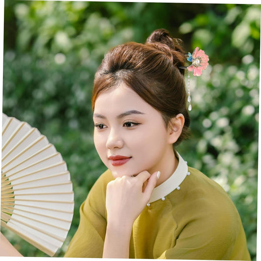 Elegant Floral Pearl Hair Pin