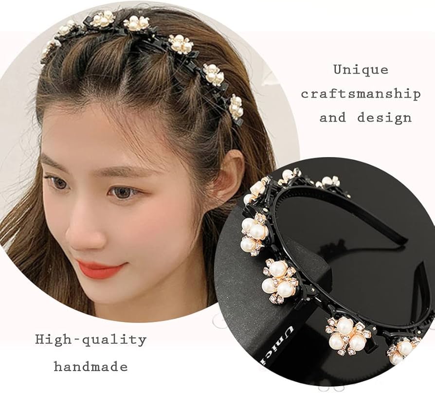 Elegant Pearl Rhinestone Hairband