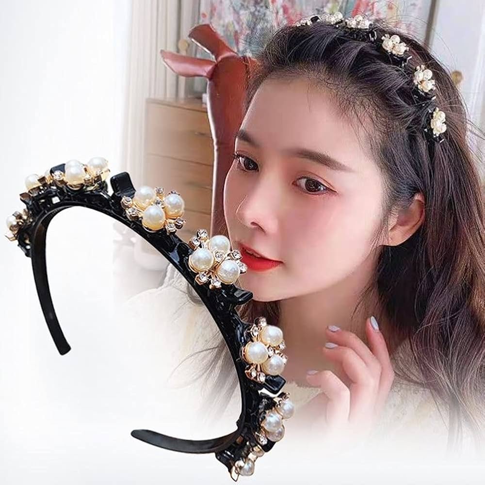 Elegant Pearl Rhinestone Hairband