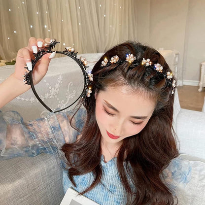 Elegant Pearl Rhinestone Hairband
