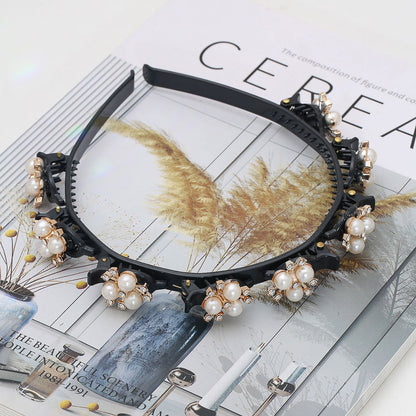 Elegant Pearl Rhinestone Hairband