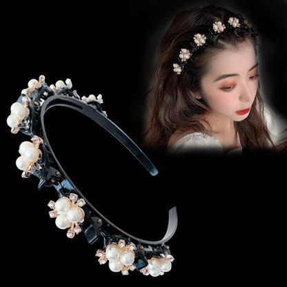 Elegant Pearl Rhinestone Hairband