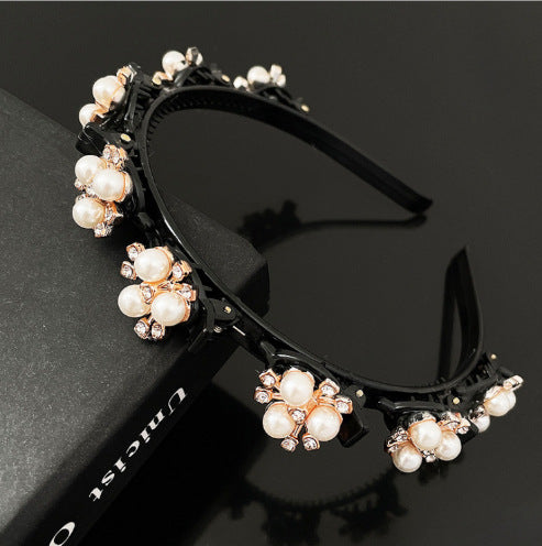 Elegant Pearl Rhinestone Hairband