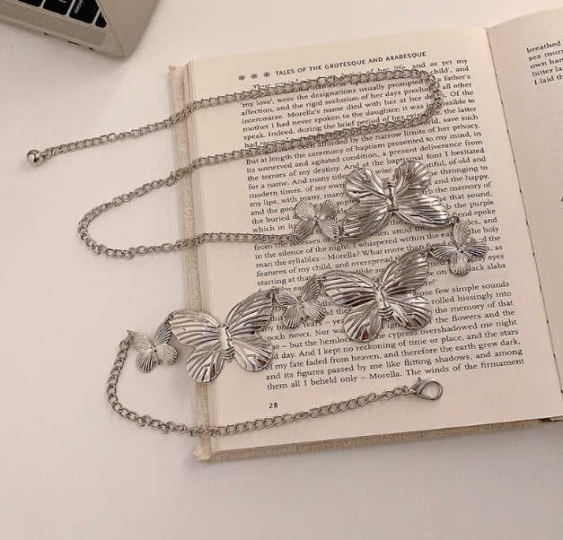 Silver Statement Butterfly Chain Belt