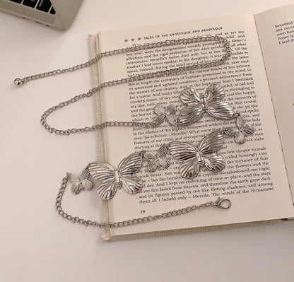Silver Statement Butterfly Chain Belt